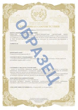 Образец Сертификат СТО 01.064.00220722.2-2020 Тарко-сале Сертификат СТО 01.064.00220722.2-2020 